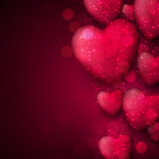 HEART28 Dark Glitter Heart